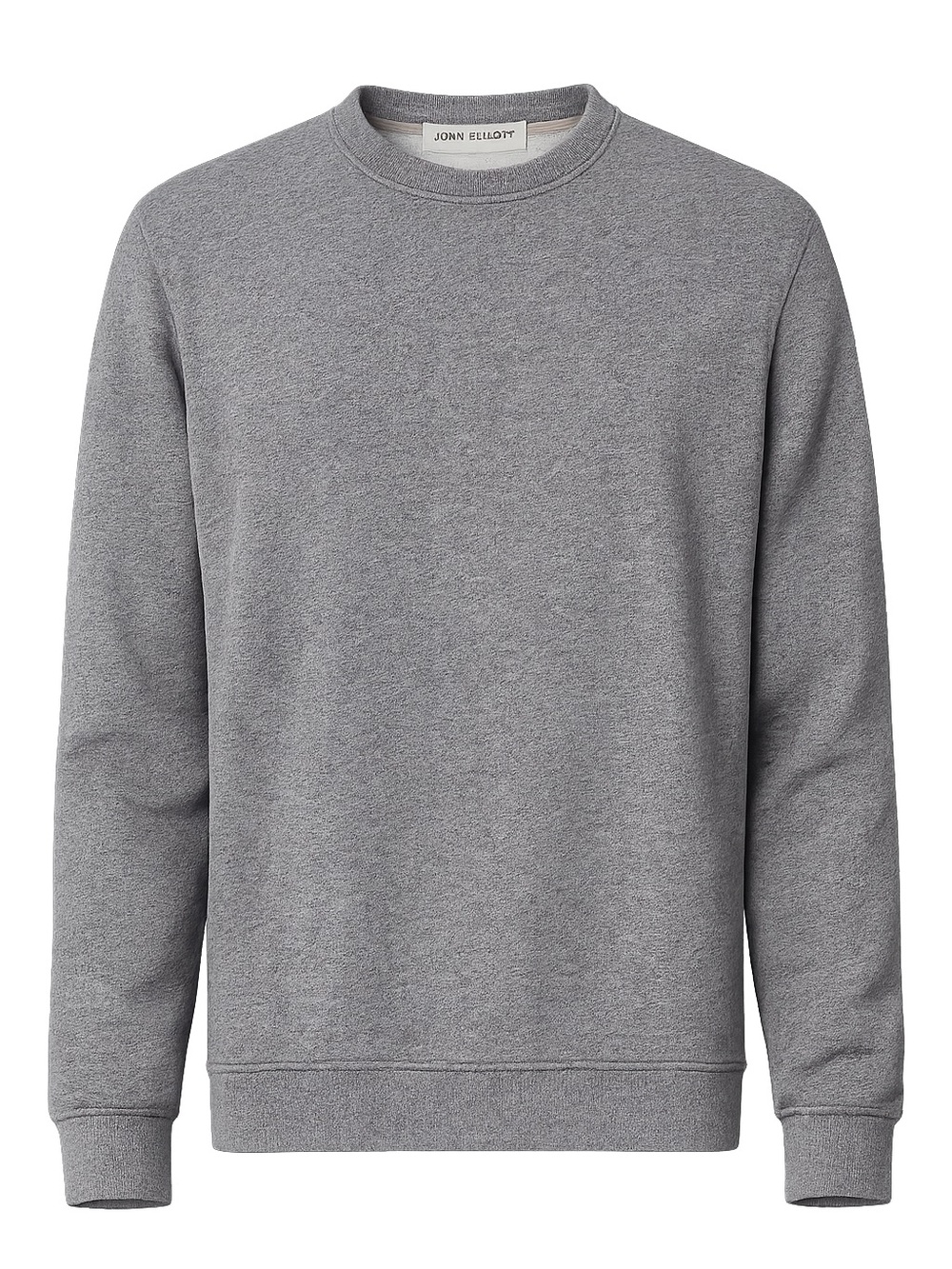 John Elliott Gray Crewneck Sweatshirt Size 1 Made USA Minimalist Luxury Pullover
